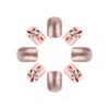 RUOKEXIN Fall Press-on Nails - Short, Square, Pink False Nails