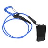 Freediving Lanyard Leash Diving Safety Rope Cable with Wristband Carabiner