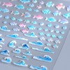 IDDFEVE Embossed Summer Nail Art Stickers - 5D Beach Palm