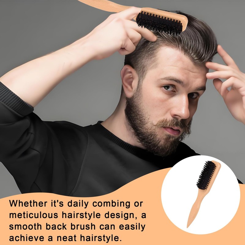 1 PC Back Combing Brushes Slick Back Hair Brush, Smoothing