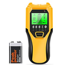 Stud Finder Wall Scanner 5 in 1 Multifunctional Upgraded Smart Wall Scanner, Stud Sensor Beam Detector with Battery for Wood Metal and AC Wire Detection, Comes with HD LCD Display and Audio Alarm