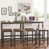 VASAGLE Bar Table, Narrow Long Kitchen Dining Table, Sturdy Metal
