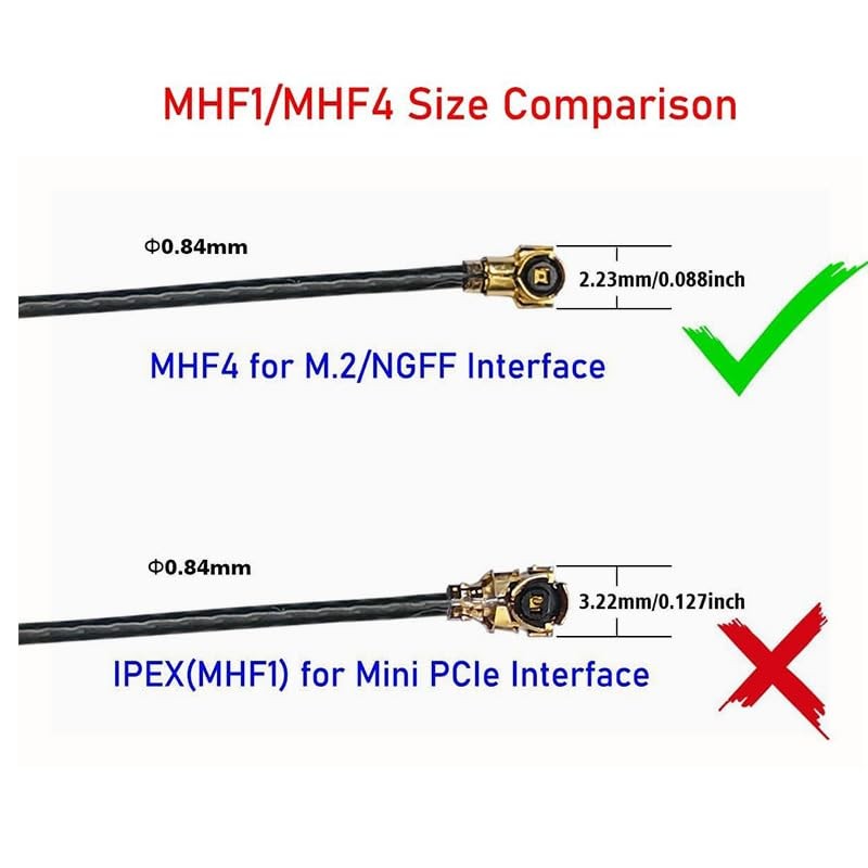 MHF4 IPEX Internal Antenna 8dBi 2.4GHz 5.8GHz Dual Band WiFi