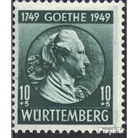 Franz. Zone-Württemberg 44 unmounted mint/never hinged ** MNH 1949 Goethe (Stamps for collectors)