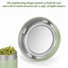 9oz Green Matcha Container with Lid Simple Matcha Tin Metal