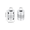 uxcell 4 Pcs 8mm to 8mm Aluminum Alloy Shaft Coupling