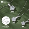 Moissanite Necklaces for Women, 1CT/2CT/3CT Solitaire Pendant with D Color