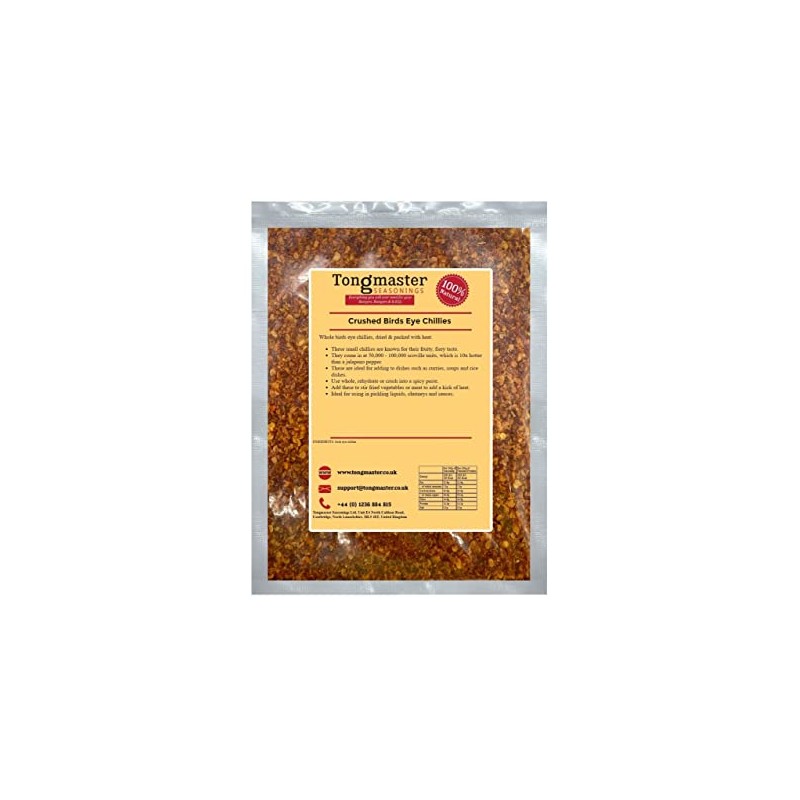 Crushed Birds Eye Chillies - 100g