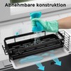 Bonhoom Sink Organiser with Drain Pan - Kitchen Sponge Holder