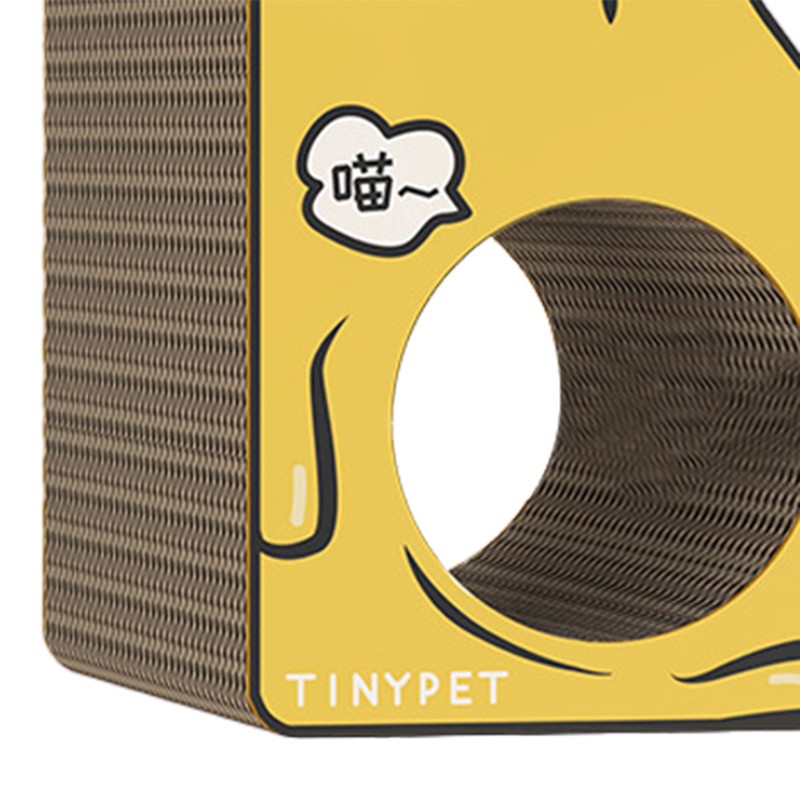 Triangle Cat Scratcher Slope Corrugated Cardboard Slope Vertical Pad with