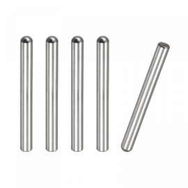 sourcing map Pack of 5 Tension Pins 304 Stainless Steel Round Flat Wood Support Shelves Attachment 8 x 80 mm