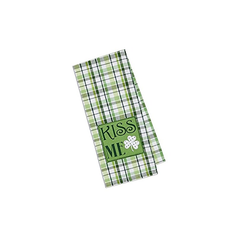 1 X Kiss Me Embellished Dish Towel