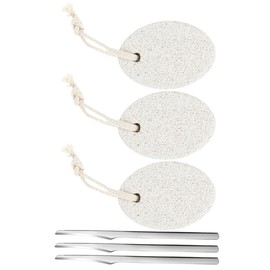 Baluue Pedicure Tools Kit Stainless Steel Foot Callus Remover Scrubber for Dead Skin Easy to Use Foot Care Stone for Smooth Comfortable Feet for Home Travel