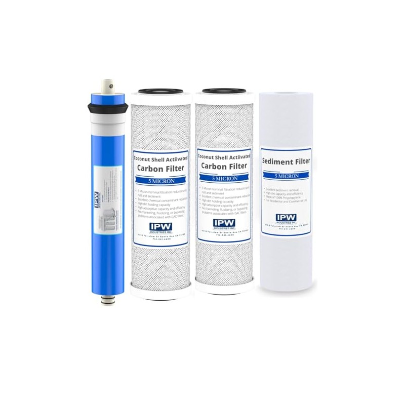 Complete 4-Pack Replacement Filter Kit for Krystal Pure KR15 RO