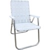 Lawn Chair USA Aluminum Webbed Chair (Classic, Bright White)