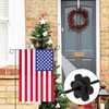 lasuroa 10pcs Garden Flag Clips & Stoppers, Plastic Windproof Stand