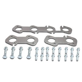 DNA Motoring GKTSET-FM96-46L-SHORTY Aluminum Exhaust Manifold Header Gasket Set Replacement