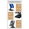YZLELEQ Adjustable Phone Stand with 360 Rotating Base Portable Foldable