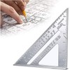 IKAAR Carpentry Square Carpenter Triangle Ruler Metal Ruler Speed Square