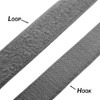 1 Inch Gray Hook & Loop Sew On Fastener -