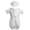 Swea Pea & Lilli White Poly Cotton Christening Baptism Romper