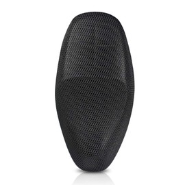 TOTMOX Motorcycle Scooter Moped Seat Cover Cap Breathable Net Cushion 3D Spacer Mesh Fabric with Bouncy, Black,S/M/L/XL/XXL