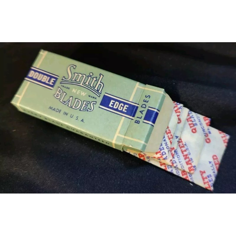 Smith Vintage Original Unused Package Smith Double Edged Razor Blades