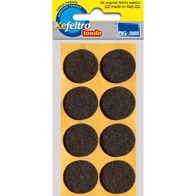 Parodi & Parodi 411 Kit 8 Round Felt Pads Brown