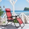 Unbranded Zero Gravity Chair Outdoor Foldable Lounge Chairs Adjustable Pillow