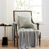 GIGIZAZA Cushion Covers 18 x 18 Inch Silver Grey Square