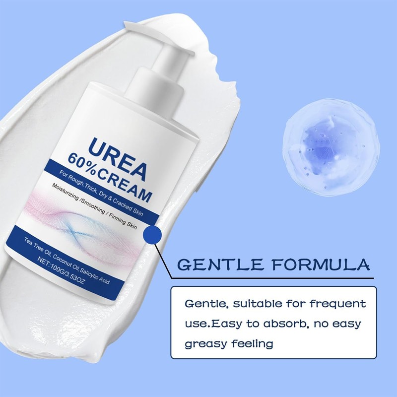 60% Urea Cream, Urea Foot & Hand Cream for Dry