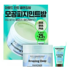 Mamonde 마몽드 어메이징 딥 민트 클렌징밤, 90ml +팩클렌저 25g, 1개 Mamonde Amazing Deep Mint Cleansing Balm, 90ml + Pack Cleanser 25g, 1ea