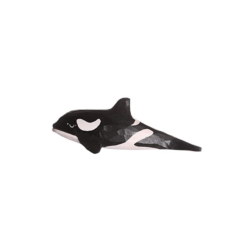 Wudimals - 40800 - Sea Animals, Orca, Wood, Handcarved, Hand-Painted,