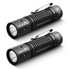 WARSUN A700 Tactical Flashlight 2 Pack, Rechargeable 700 Lumens LED