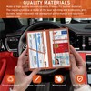 Kewucn Car Registration and Insurance Card Holder, Leather Auto License