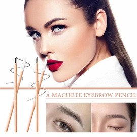 Brown Waterproof Wooden Eyebrow Pencil, Non-smudging Eyebrow Pencil, Eyebrow Color，Easy to Apply Wooden Waterproof Pencil Sharpening Tool