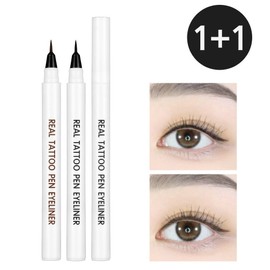 (1+1 event) Liir Real Tattoo Pen Eyeliner, Real Pen_Deep Brown 2pcs / (1+1행사) 리르 리얼 타투펜 아이라이너, 리얼펜_딥브라운2개