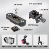 Mechrig NATO Rail Sliding Clamp with Cold Shoe & ARRI