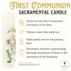 Authenthic First Communion Candle Made by Mexican Artisans at La