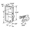 Prime-Line A 108 Black Plastic Screen Door Latch and Pull
