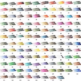 MINGGUXIUYI Natural 100% Silk Thread Handmade Embroidery Thread Floss 7 Colors Each 110 Meters (66)