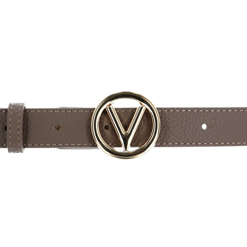 VALENTINO Round Women's Belt W120 Taupe - Can be Shortened