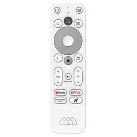 Homatics Box Remote Control for Homatics Box Q, Box R, Dongle Q, Dongle R, Bluetooth RCU White