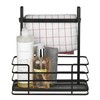 lakeland Black Mesh Metal Over-Door Cupboard Organiser