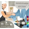 Lashuma Linz Kitchen Towels, Doves, Blue, Set of 4, Terry