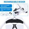 YOCTOSUN Magnifying Glasses with 4 LED Lights, Headband Magnifier with