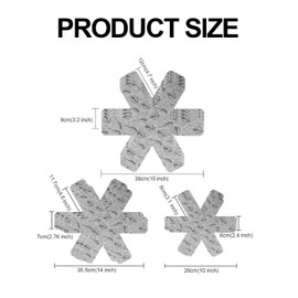 Pan Protector, 6-Piece Set and 3-Piece Set in Various Sizes, Felt Pan Protector/Pot Separator/Disc Separators are Non-Slip to Avoid Scratches or Damage When Stacking