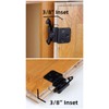DecoBasics 3/8" Inset Cabinet Hinges Black (10 Pair -20 Pcs)