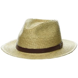 BRIXTON Men's Brimmed Hat, Natural/Brown
