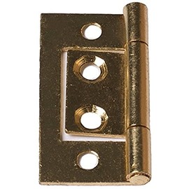 Merriway BH02264 (2 Pcs) EB Non-Mortise Flush Hinge, 38mm (1.1/2 inch) Brass Plated - Pack of 2 Pieces